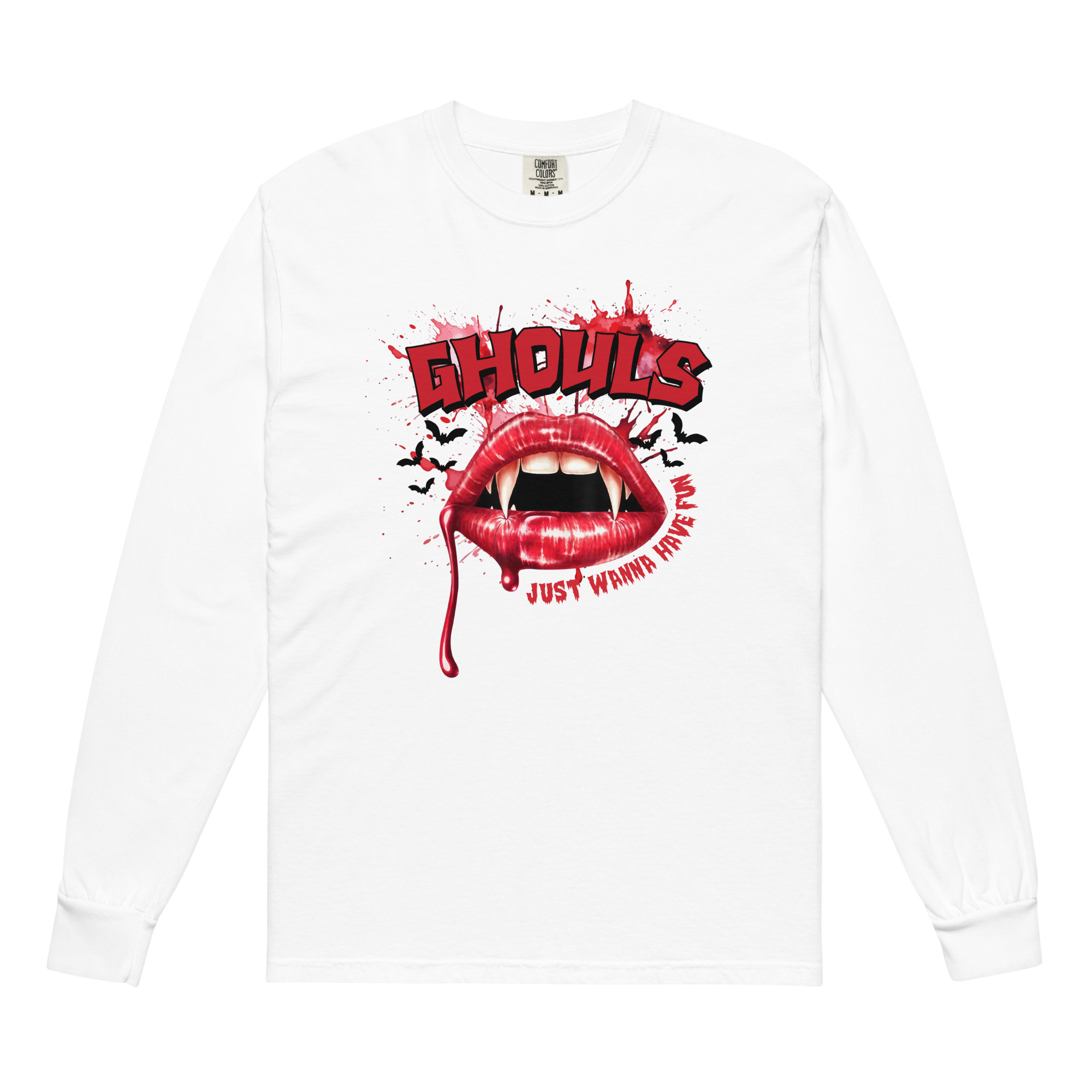 Ghouls just wanna – Garment-dyed heavyweight long-sleeve